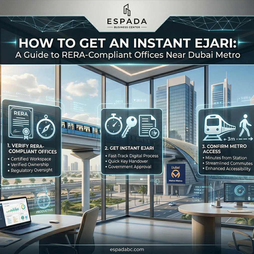 How to Get an Instant Ejari A Guide to RERA-Compliant Offices Near Dubai Metro