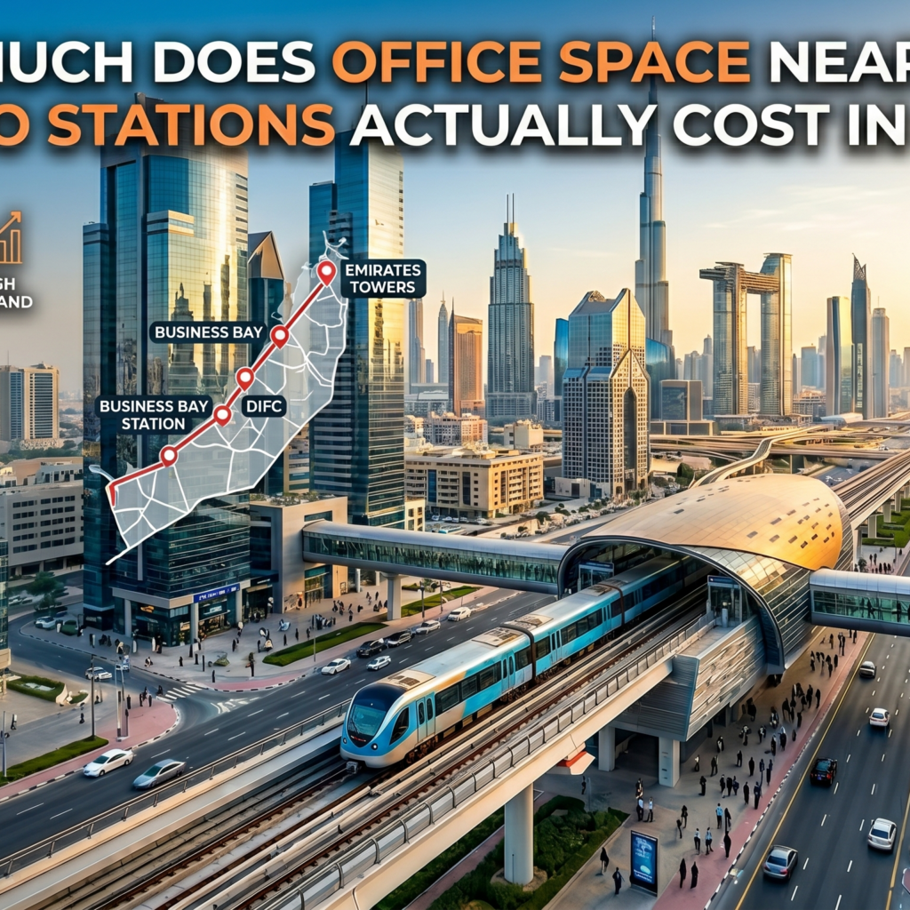 How Much Does Office Space Near Dubai Metro Stations Actually Cost in 2026?